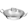 Pánev Wok 32 cm nerezová s poklicí_0
