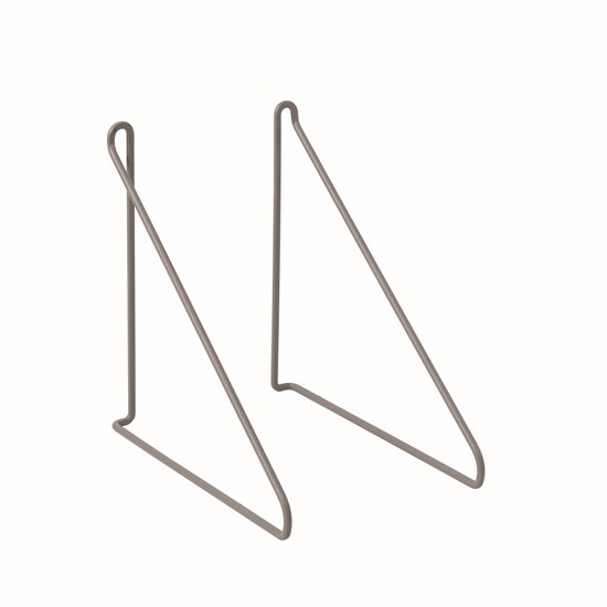 Konzole k poličce PANOLA SET/2ks šedohnědá_1