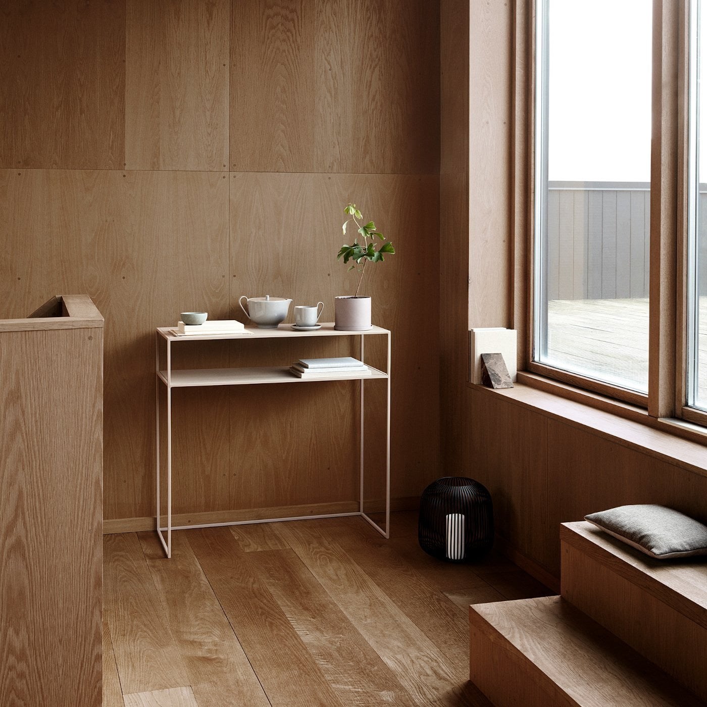 Obrázek z Stolek ke zdi FERA 80 cm černý 