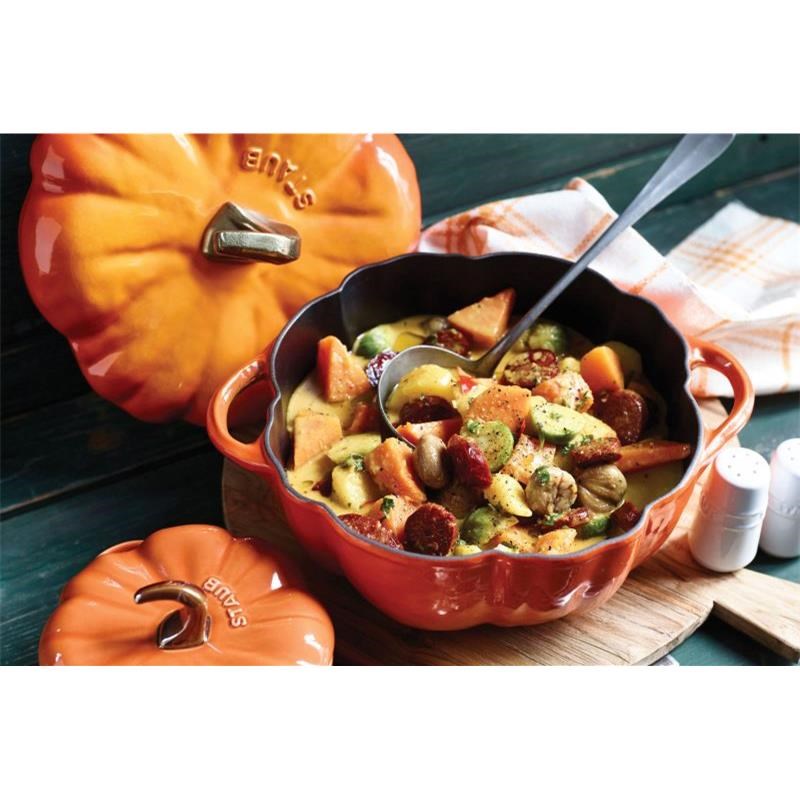 Hrnec ve tvaru dýně 24 cm skořicový_1