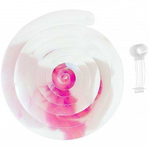 Závěsná spirála TWIN duhová bílá 50 cm SET/6 ks_1
