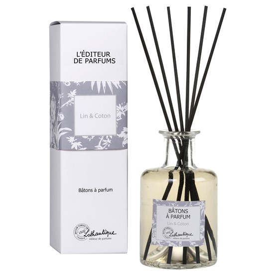 Vonný difuzér s černými dřívky 200ml Linen&Cotton - L`editeur de parfums_0