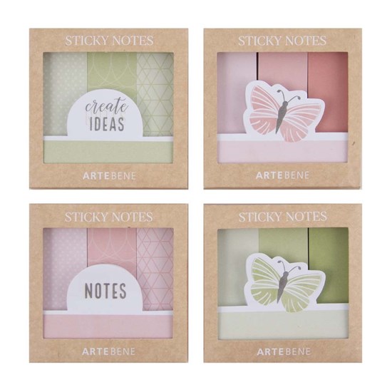 Samolepící poznámkový bloček 7,5x6,1 cm 4 druhy cena za 1 balení_1