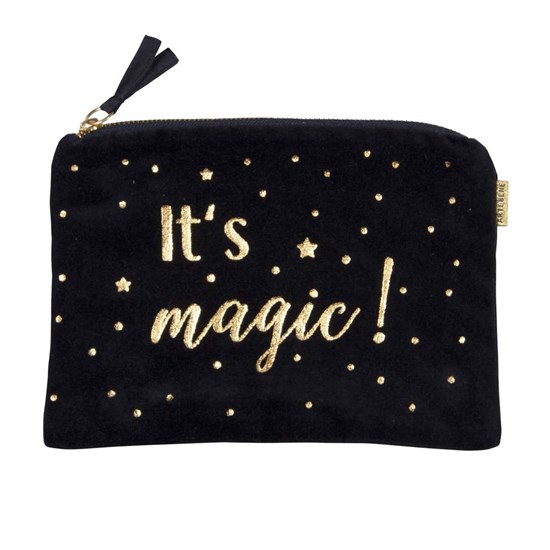 Sametová kosmetická taštička 22x15 cm It's Magic dunkelblau_1