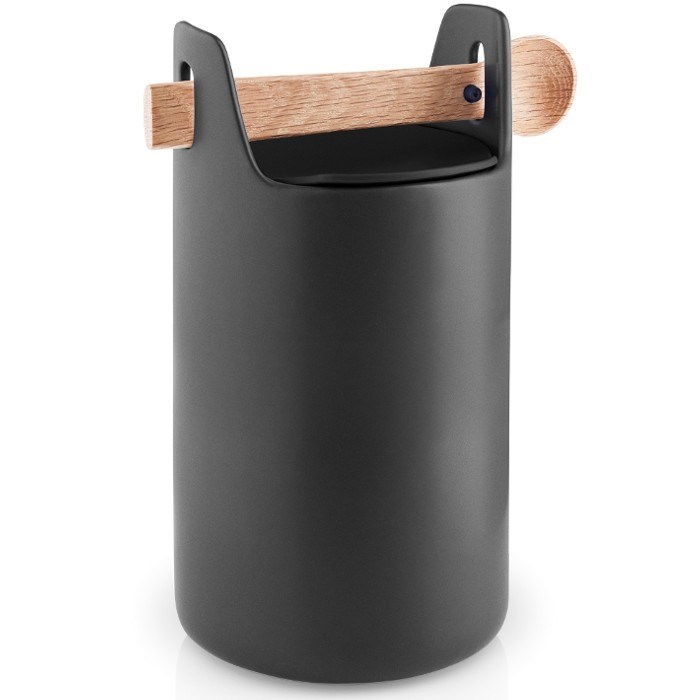 Obrázek z Dóza s dřevěnou lžičkou Eva Solo TOOLBOX V.20cm černá 