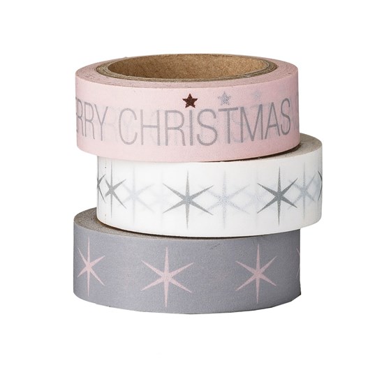 Papírová lepící páska s vánočním potiskem SET/4ks_0