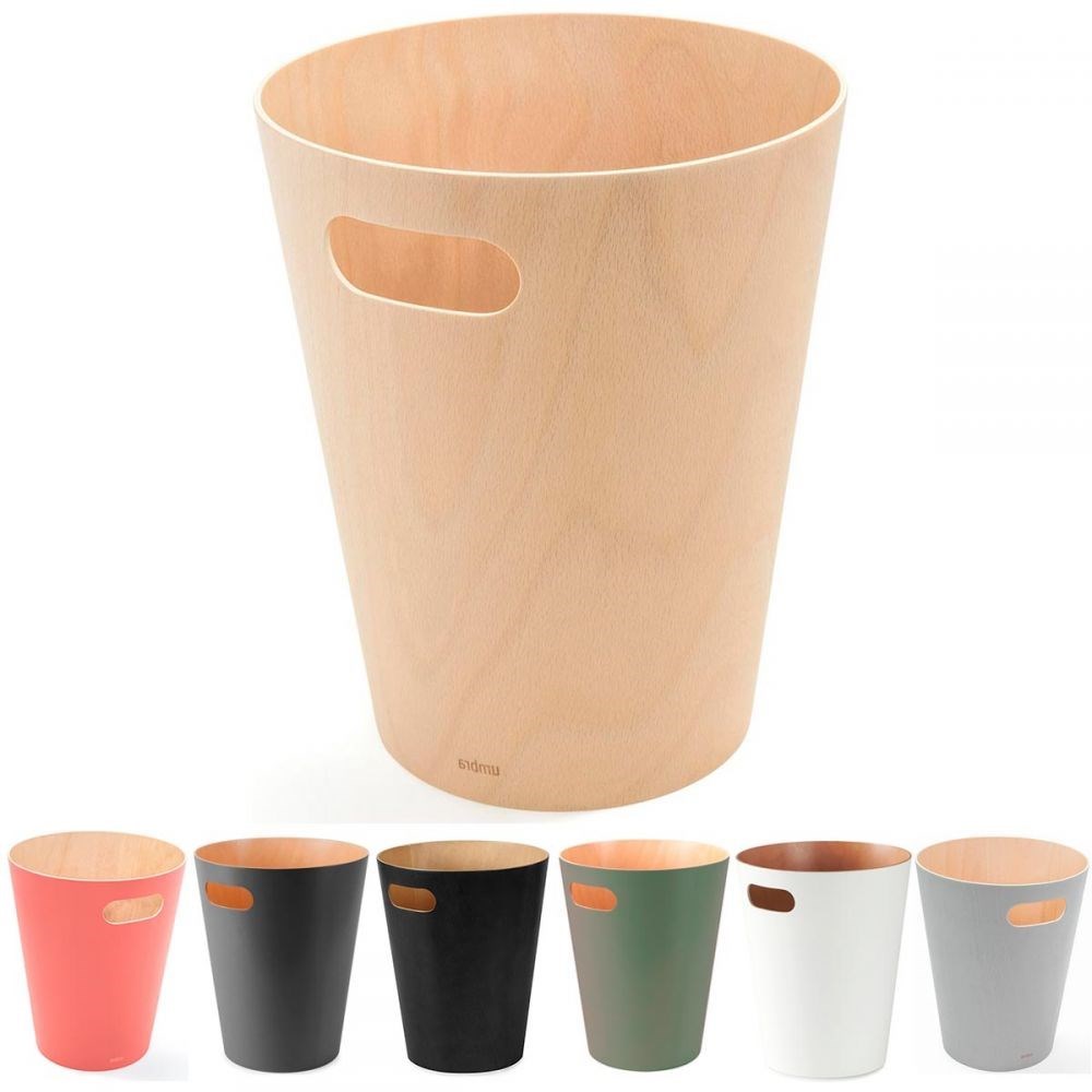 Obrázek z Odpadkový koš Umbra WOODROW 28cm přírodní 