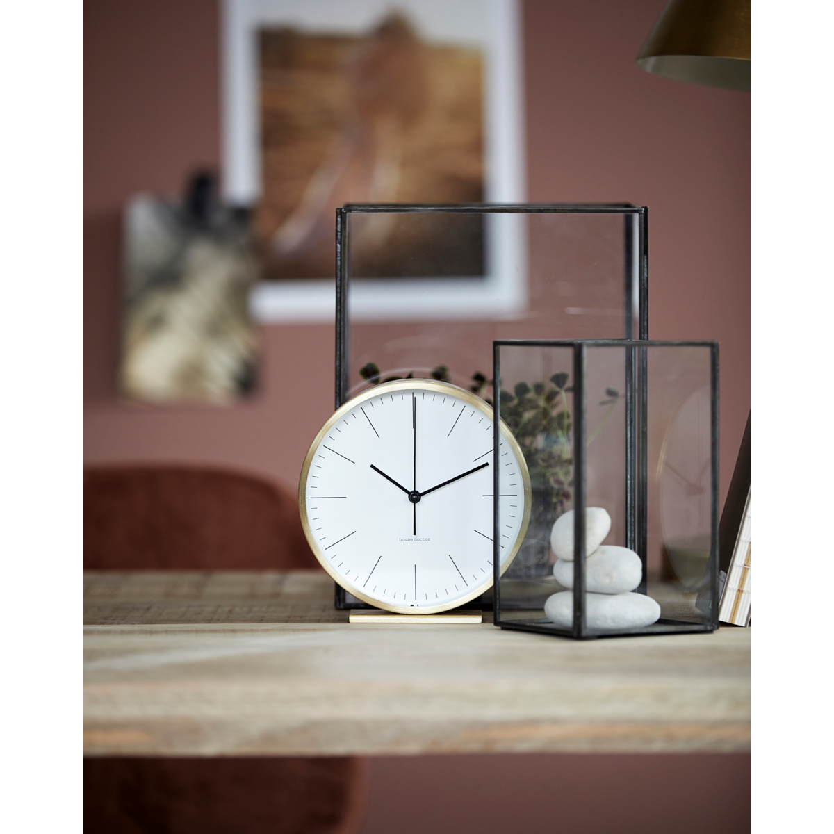 Hodiny House Doctor HANNAH zlaté 15cm_0