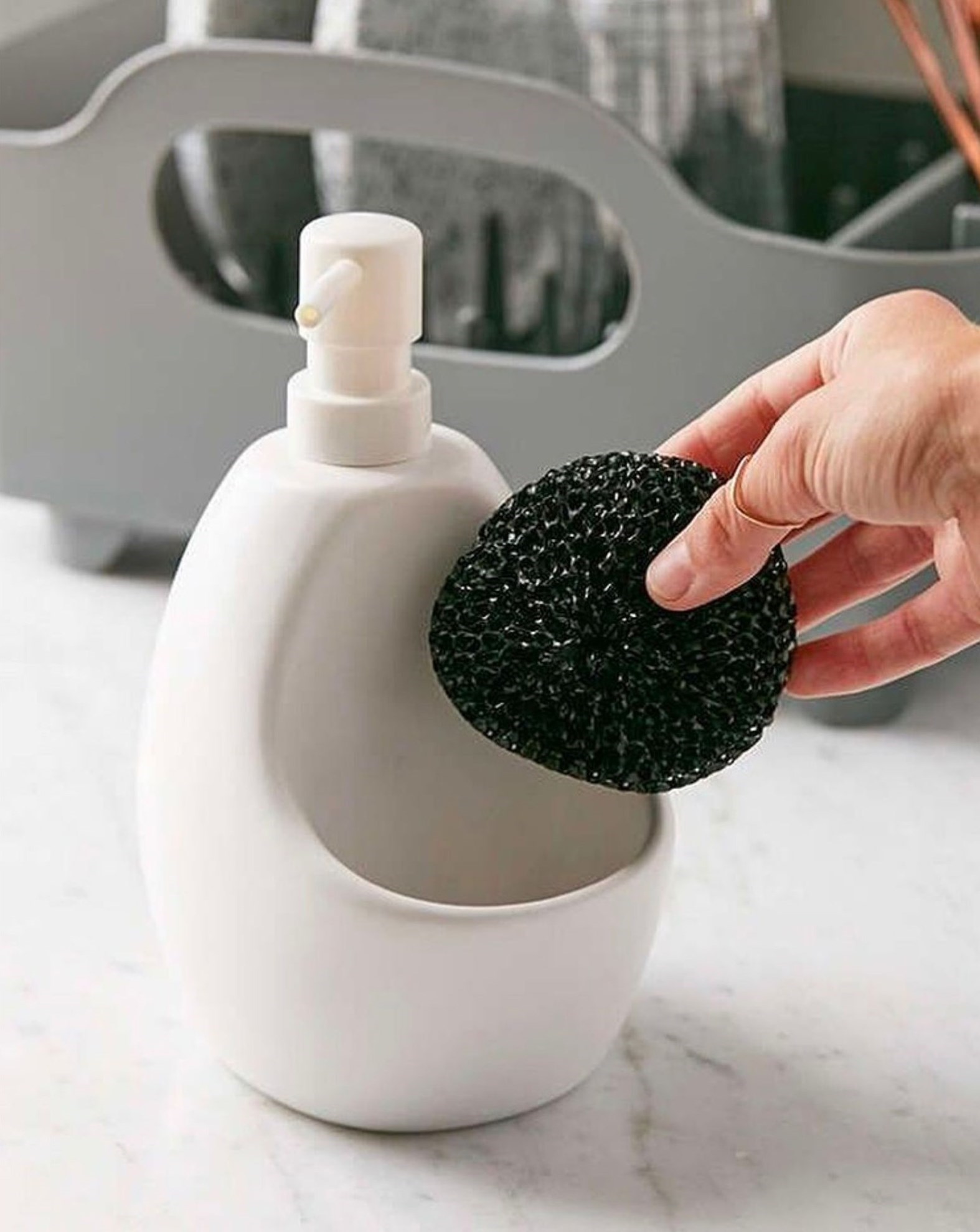 Obrázek z Dávkovač saponátu Umbra JOEY 600ml bílý 