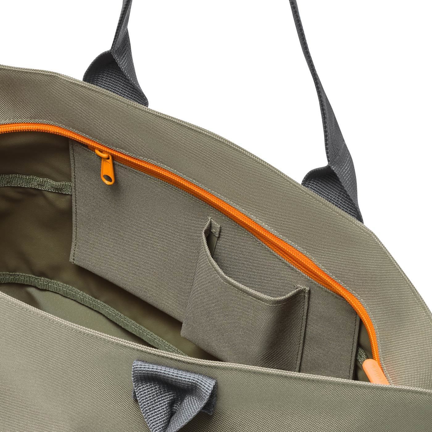 Chytrá taška přes rameno Shopper e1 olive green_1