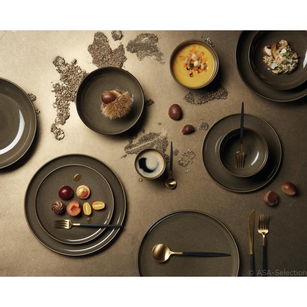 Mělký talíř ASA KOLIBRI 26,5 cm ořechový_2