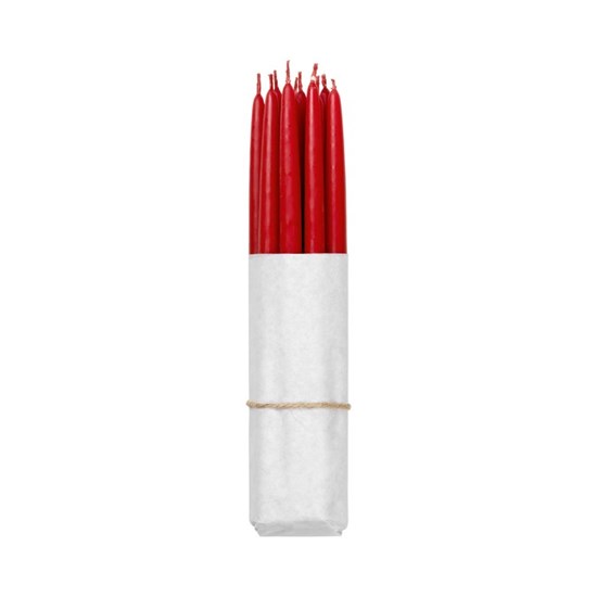 Máčené svíčky - červené SET/10ks_0
