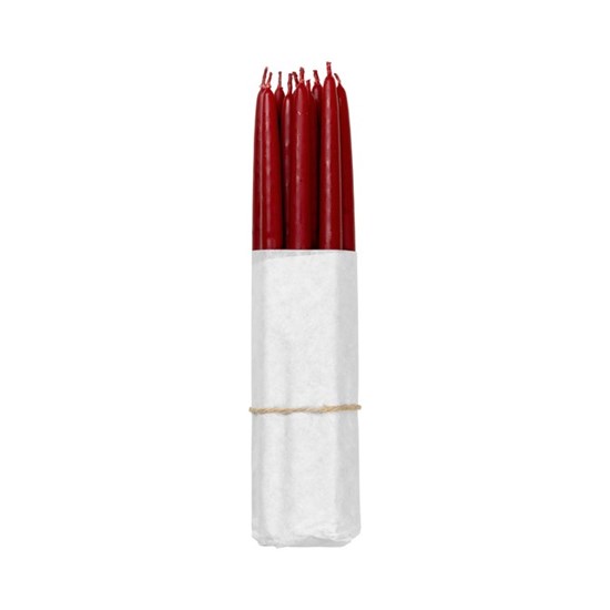 Máčené svíčky - tmavě červené SET/10_0