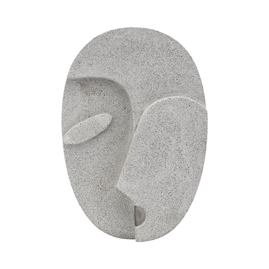 Nástěnná dekorace FACE šedá 32 cm_0