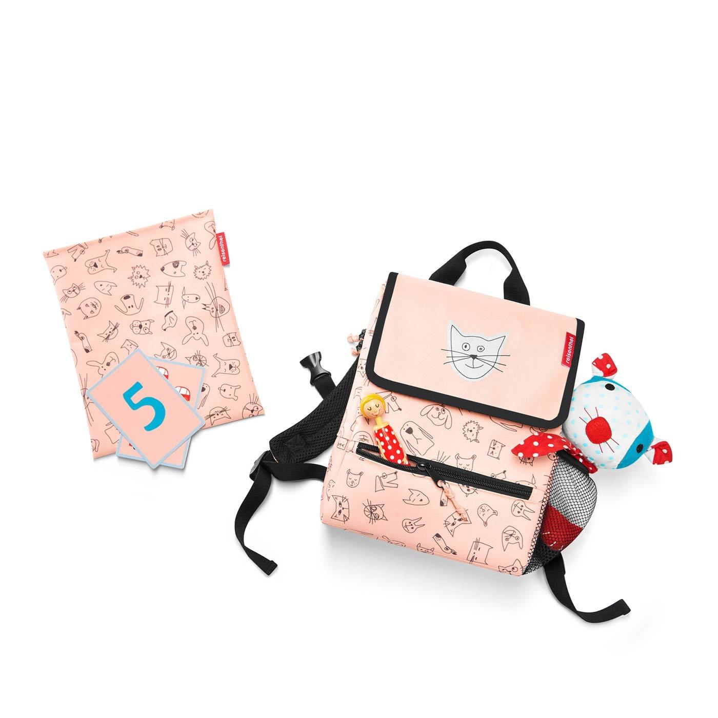 Dětský batoh Backpack kids cats and dogs rose_0