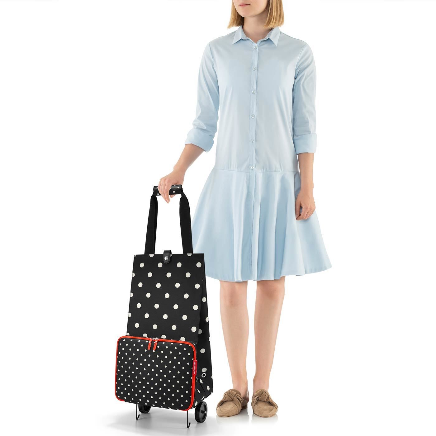 Taška na kolečkách Foldabletrolley mixed dots_1