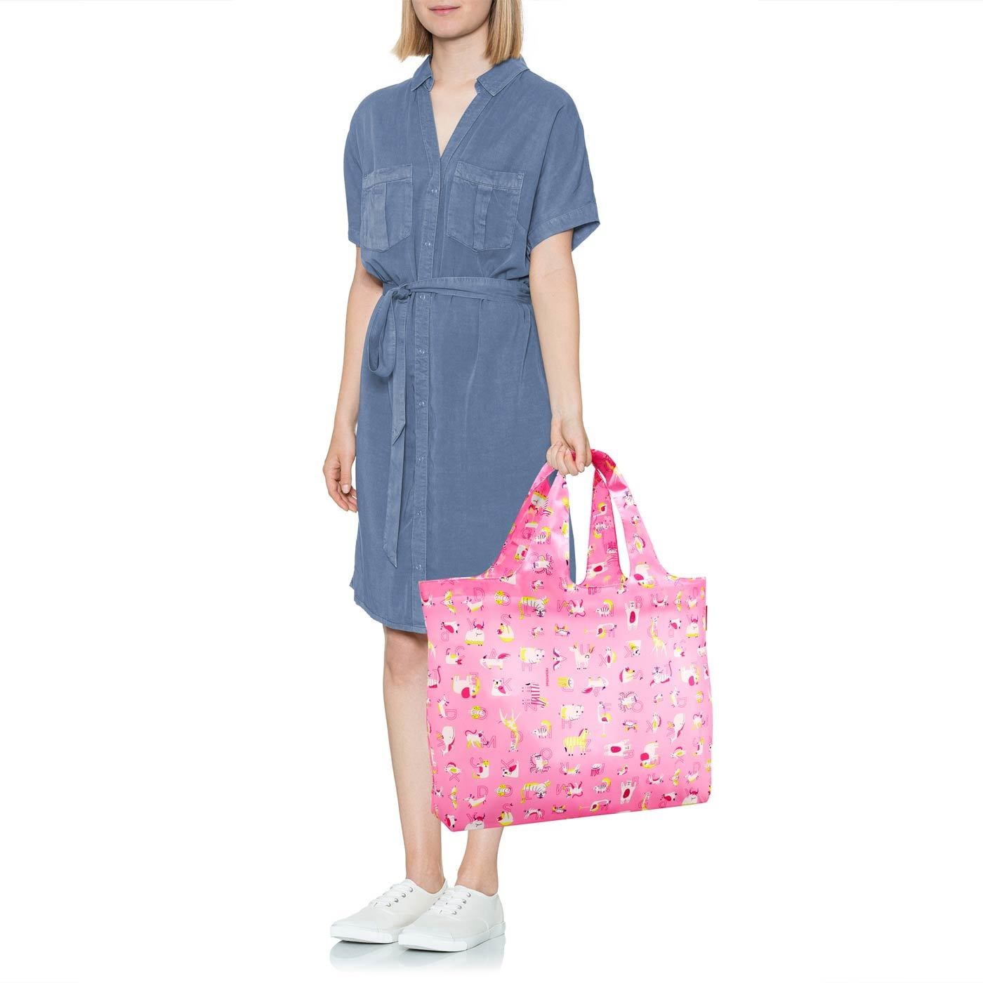 Skládací taška Mini Maxi Beachbag abc friends pink_1