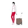 Taška na kolečkách Carrycruiser glencheck red_4