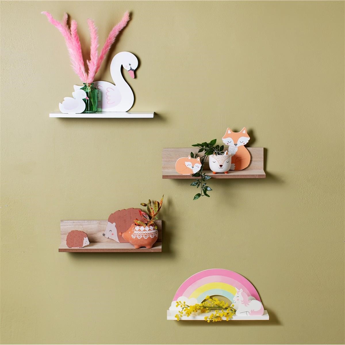 Dřevěná polička Woodland Friends Hedgehog_0