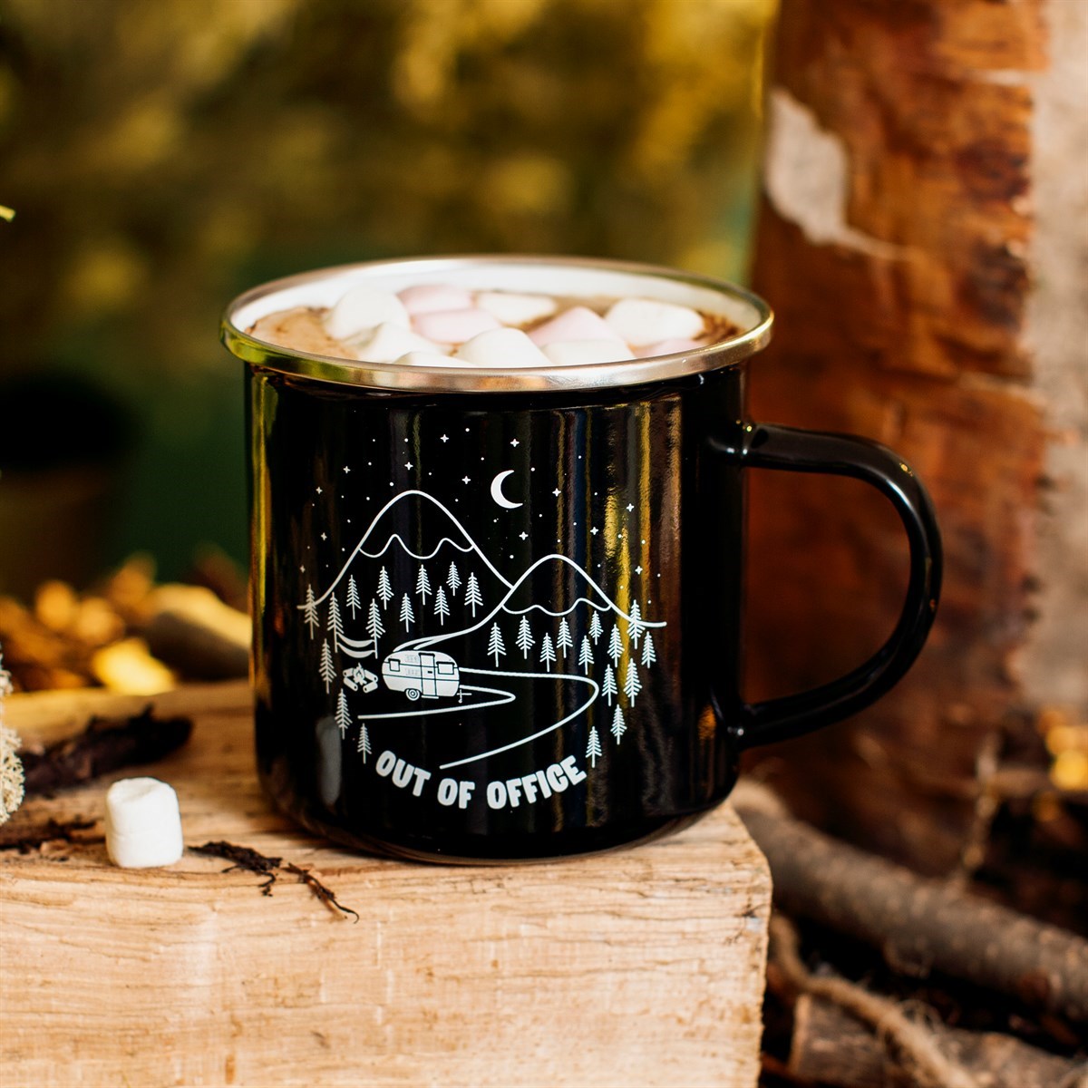 Smaltovaný plecháček OUT OF OFFICE_0