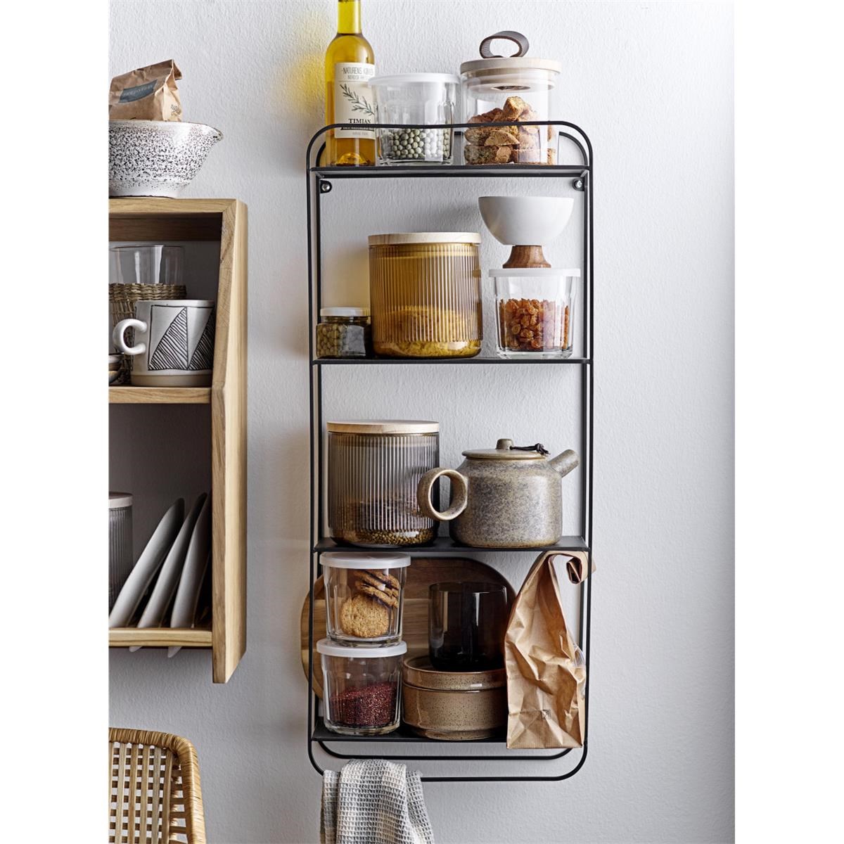 Skleněná dóza s plastovým víčkem Tessa 9xV.9 cm_0