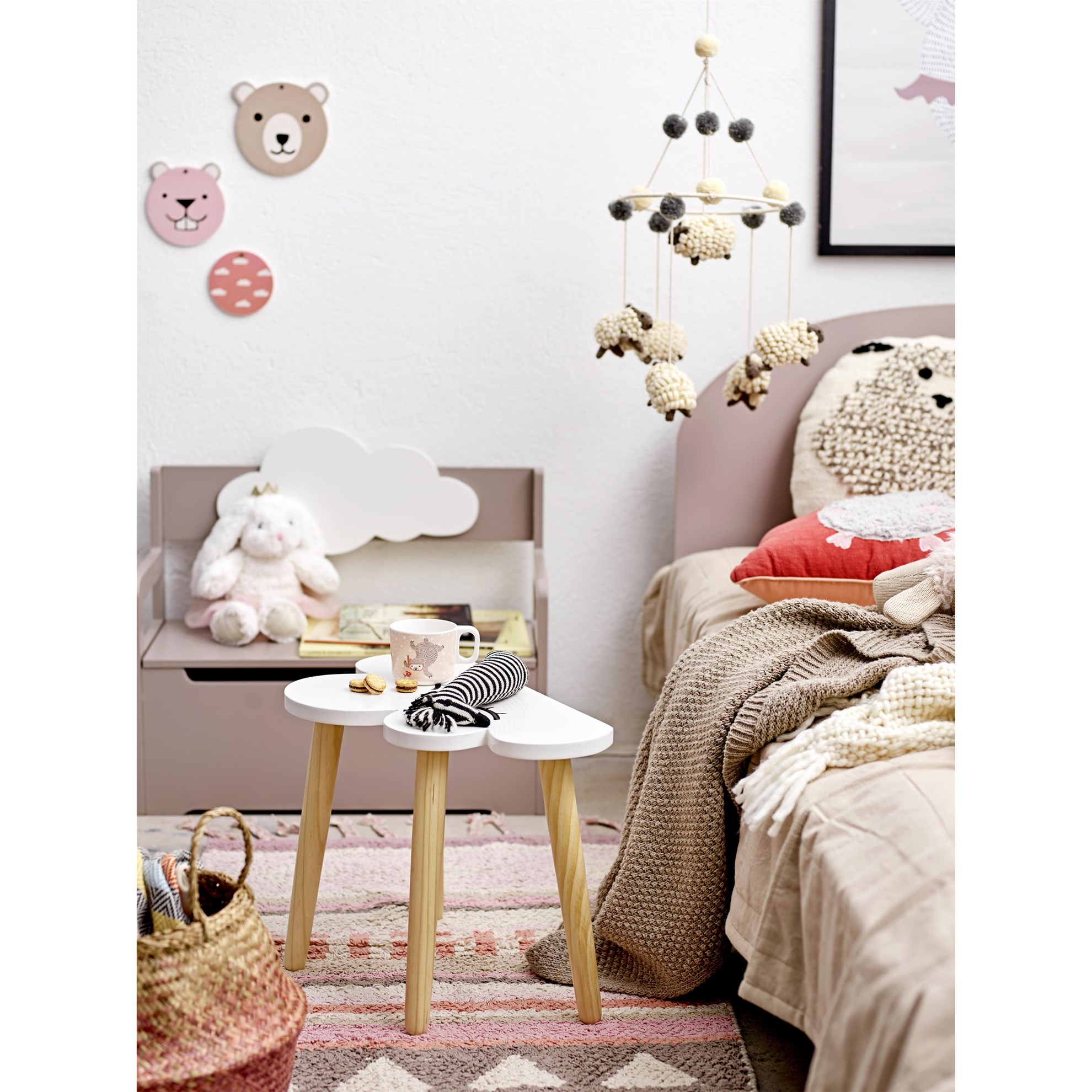 Bavlněný přehoz na postel 220x150 cm sv. hnědý_2