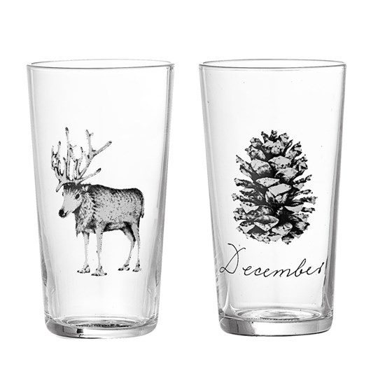 Sklenice Maria s vánočními motivy SET/2ks_0