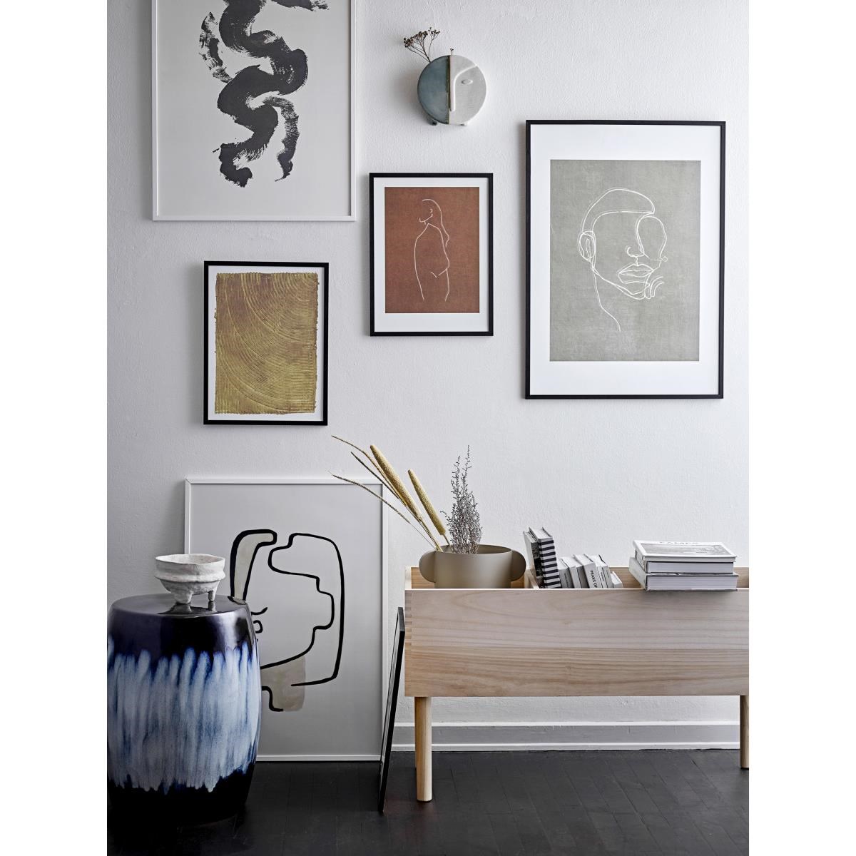Obraz v černém dřevěném rámu Hake 52x72 cm_1