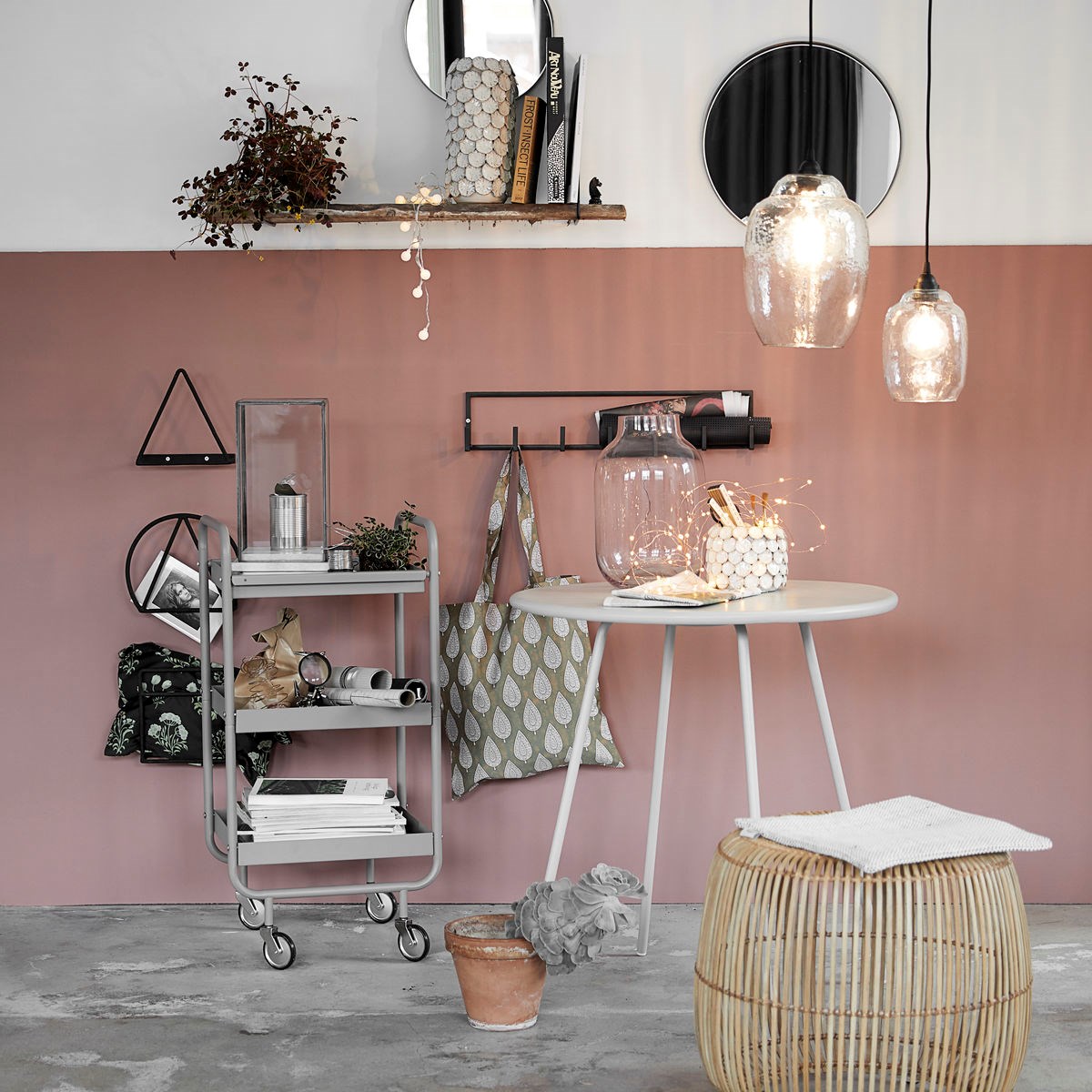 Zrcadlo REFLEKTION Reflektion matný černý kov_0