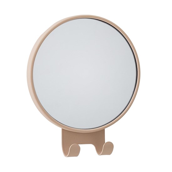 Kovové zrcátko se dvěma háčky sv. hnědé_0