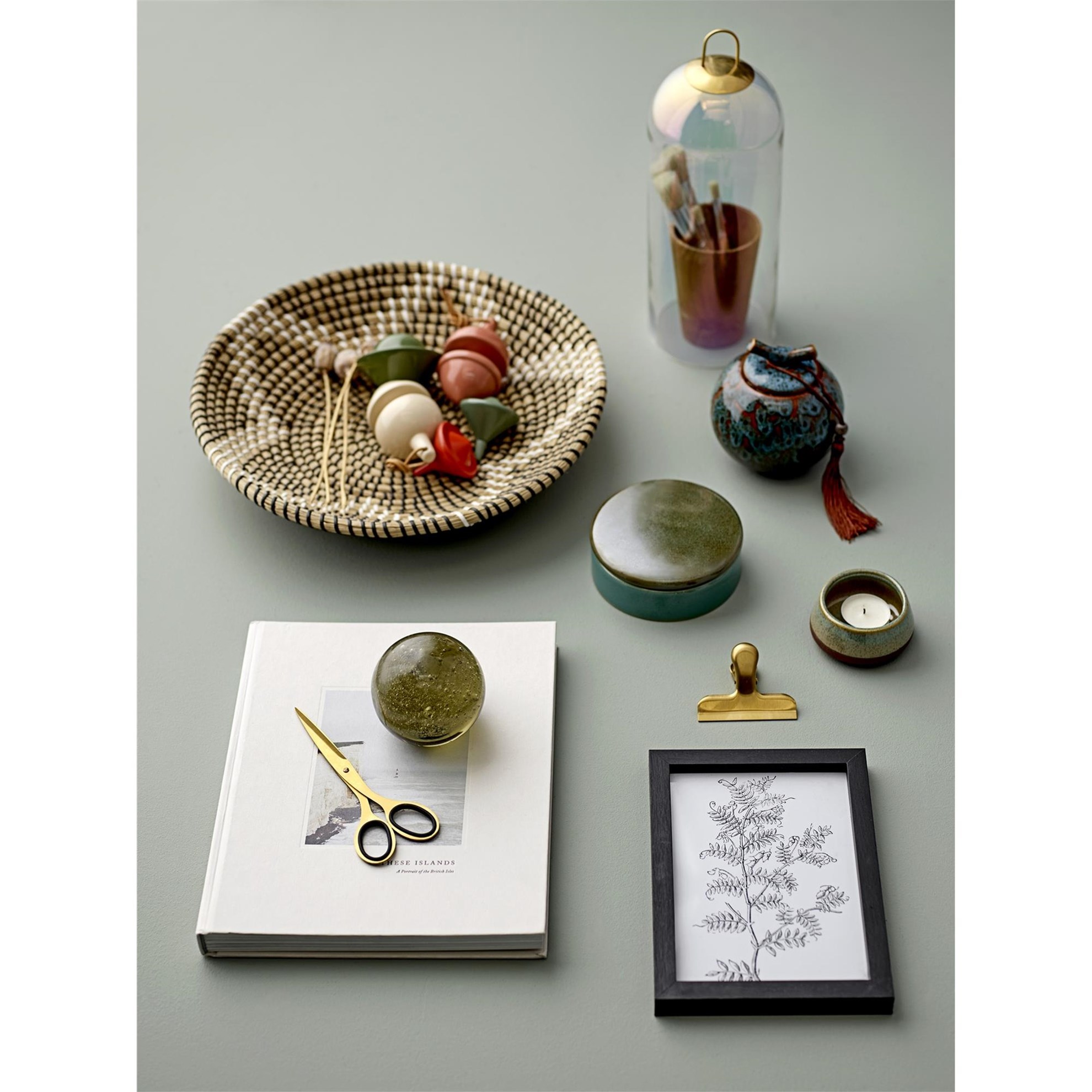 Kameninová káča krémová 6x10 cm_0