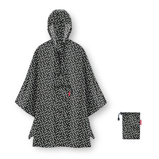 Skládací pláštěnka Mini Maxi Poncho signature black_3