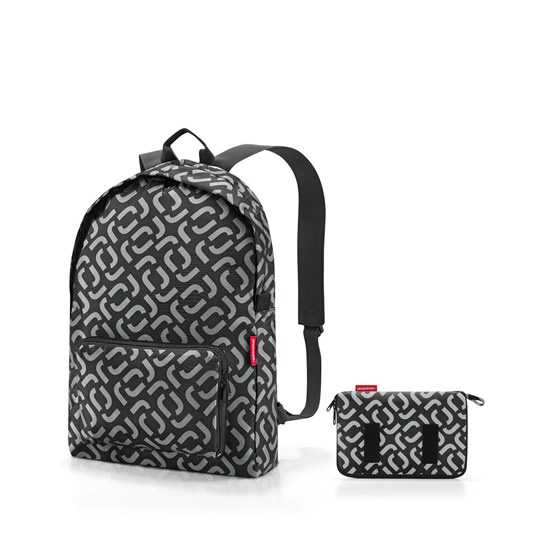 Skládací batoh Mini Maxi Rucksack signature black_3