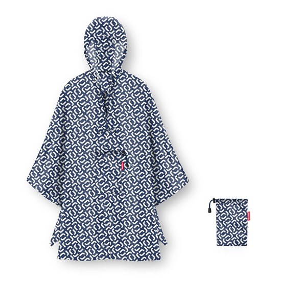 Skládací pláštěnka Mini Maxi Poncho signature navy_3