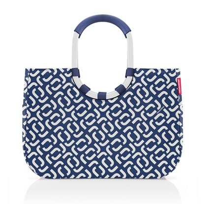 Módní taška Loopshopper L frame signature navy_5