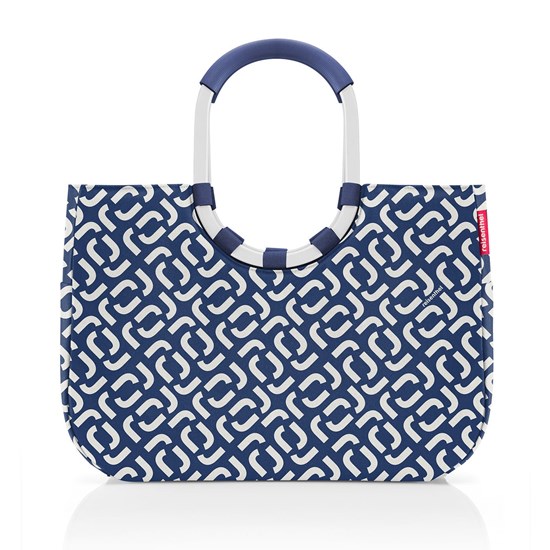 Módní taška Loopshopper L frame signature navy_5
