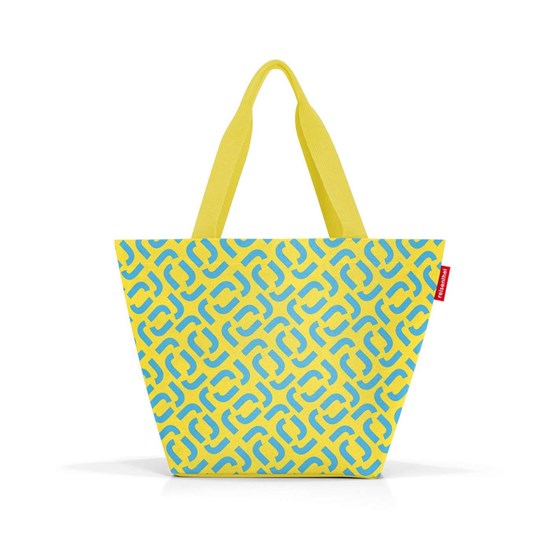 Taška přes rameno Shopper M signature lemon_5