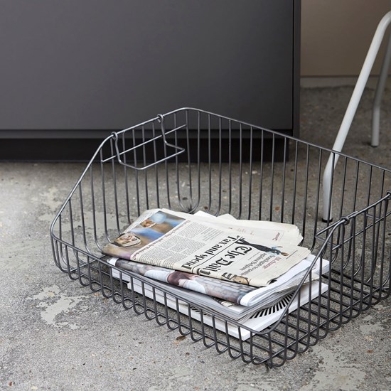 Drátěný koš NAGPUR 50x35 cm šedý_0