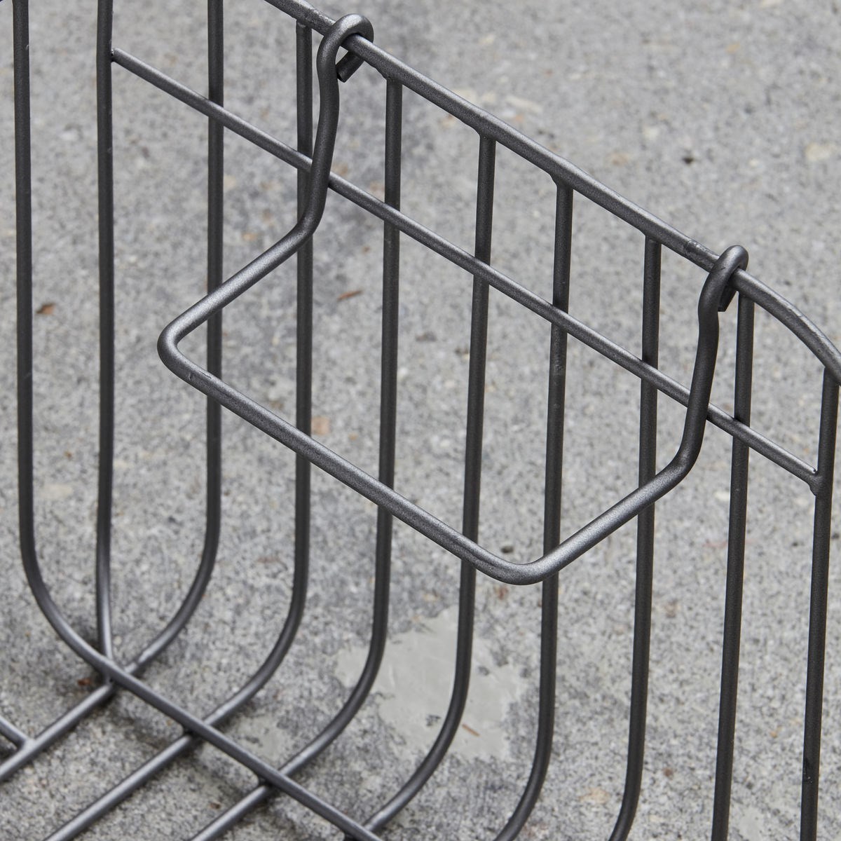 Obrázek z Drátěný koš NAGPUR 32x24 cm šedý 