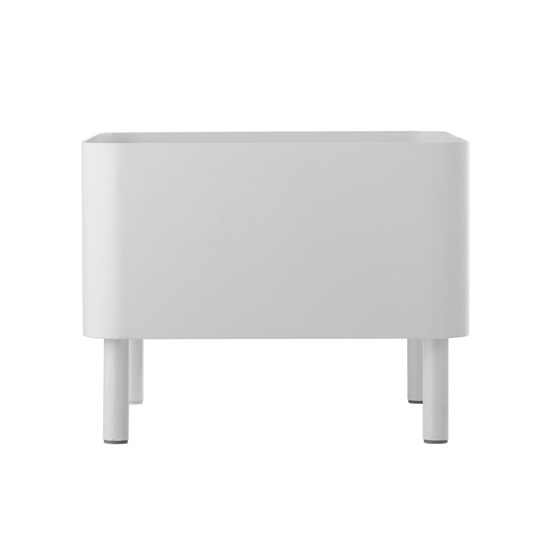 Kovový květináč Sasse bílý_2