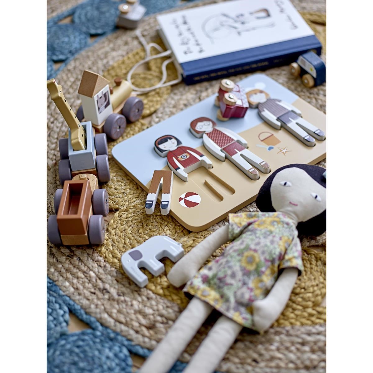 Kulatý koberec Marlin 119 cm modrý juta_1