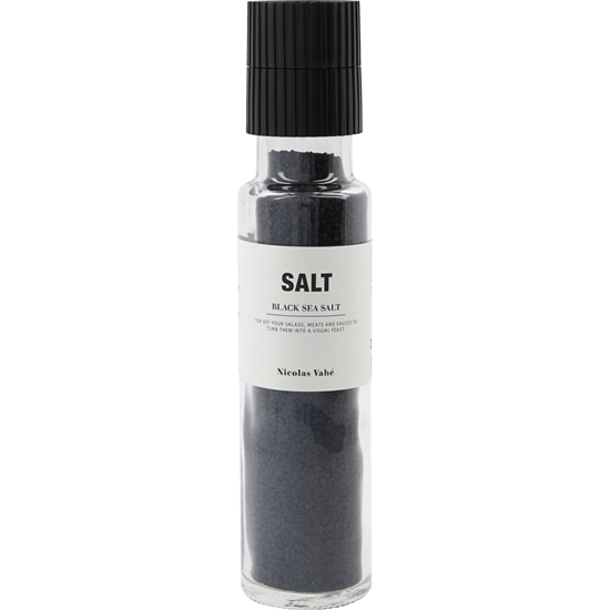 Sůl BLACK s aktivním uhlím s mlýnkem Nicolas Vahé 320g_3