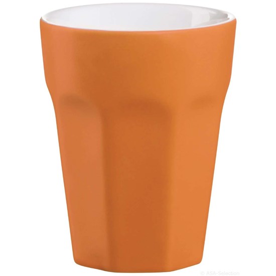 Hrnek na cappuccino - oranžová matná_0