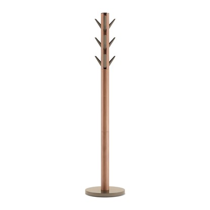 Věšák FLAPPER 165x57 cm sv. ořechová, zlatá_0