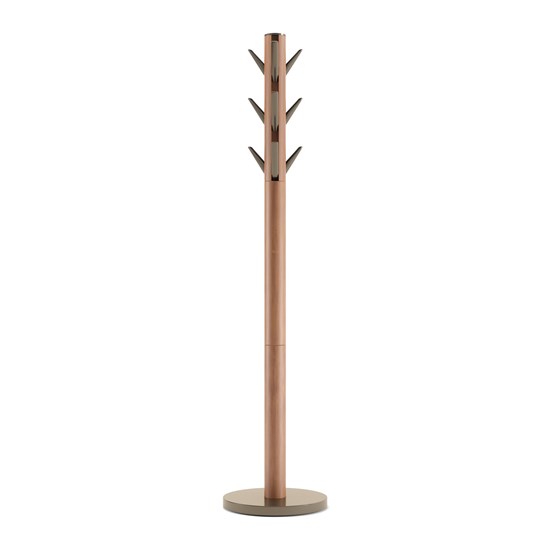 Věšák FLAPPER 165x57 cm sv. ořechová, zlatá_0