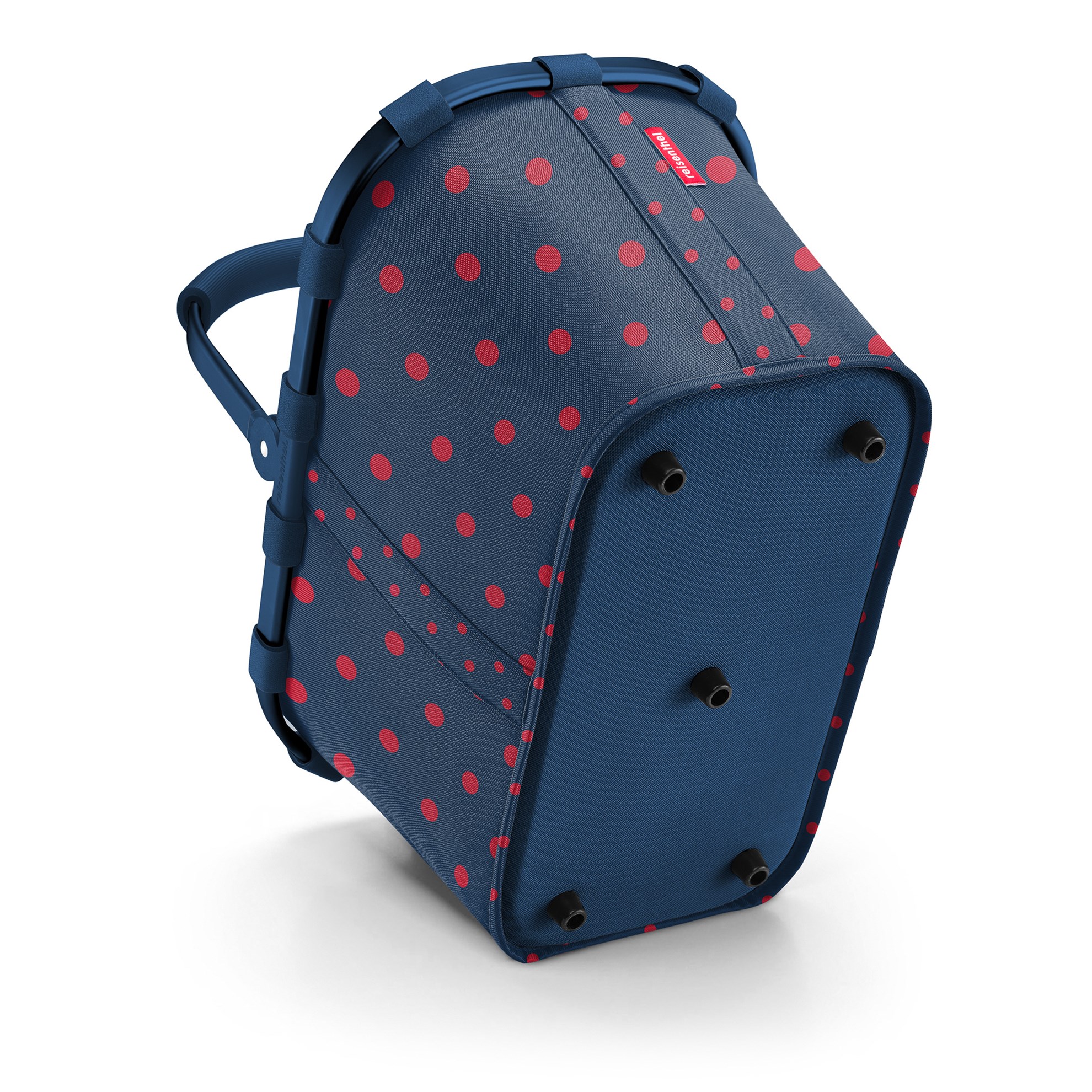 Nákupní košík Carrybag frame mixed dots red_1