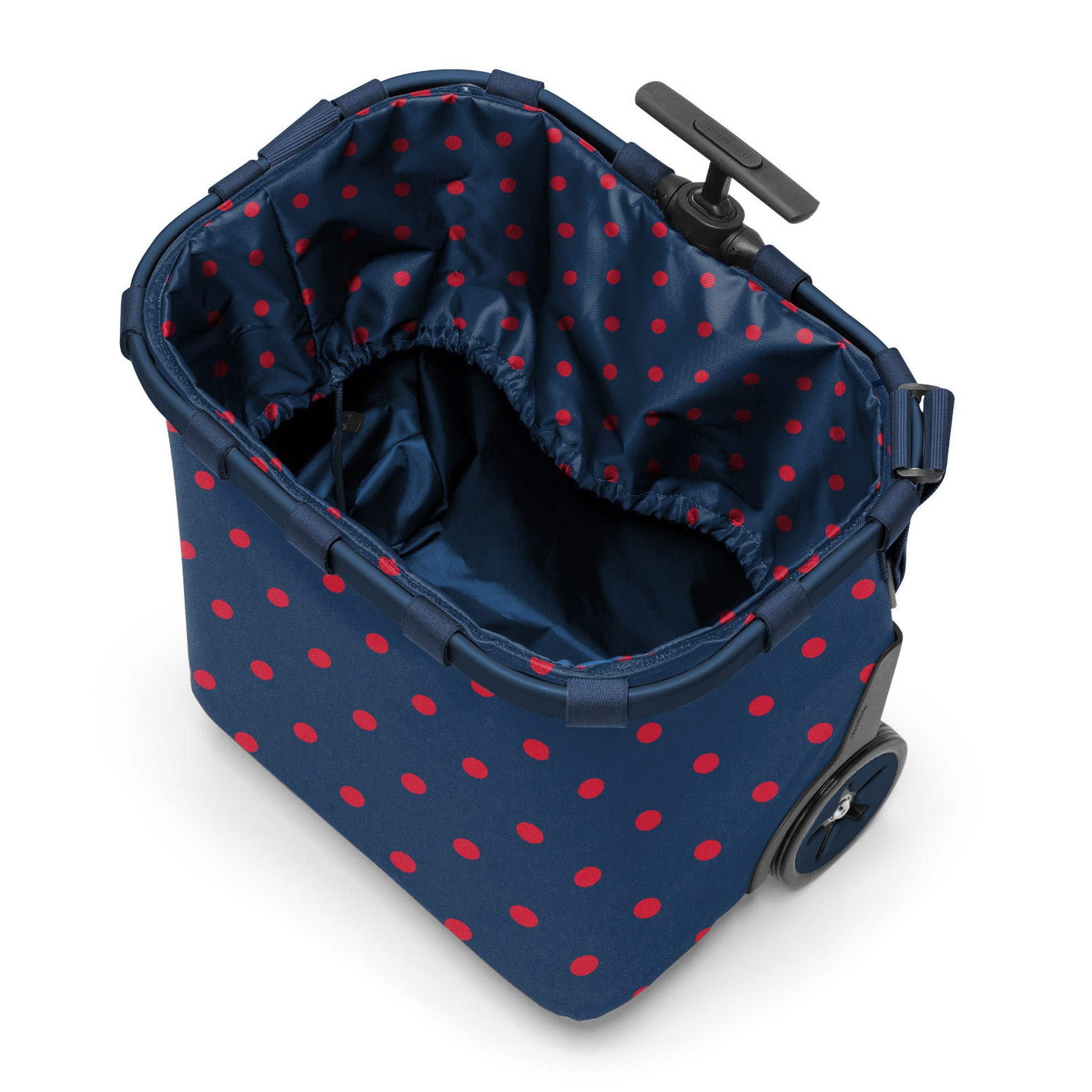 Taška na kolečkách Carrycruiser  frame mixed dots red_1