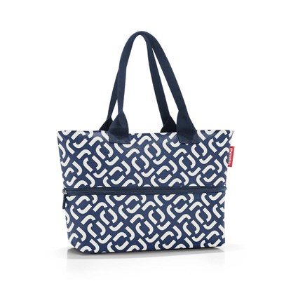 Chytrá taška přes rameno Shopper e1 signature navy_5