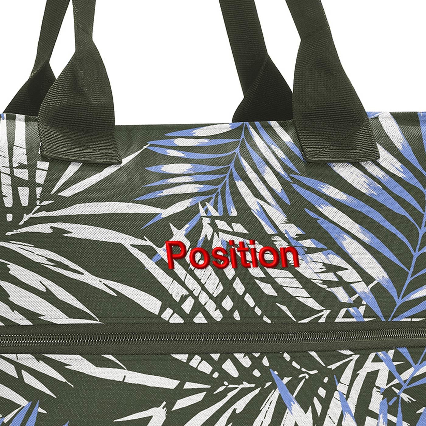 Chytrá taška přes rameno Shopper e1 jungle trail green_1