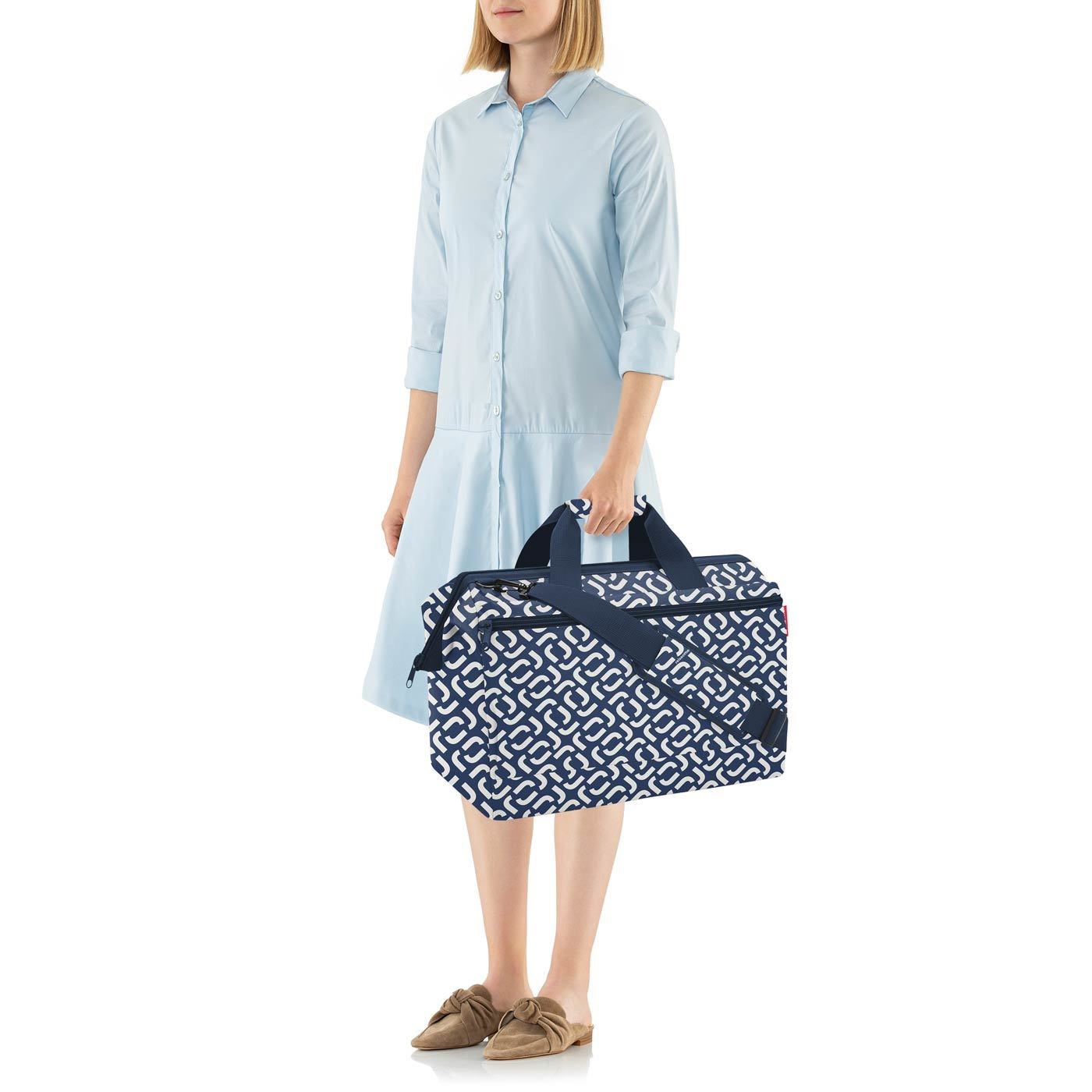 Cestovní taška Allrounder L pocket signature navy_3